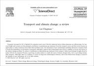 مقاله ترجمه شده تأثیر حمل و نقل بر آب و هوا